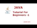 Java Programming Tutorial for Beginners  1 -Installing the Java Jdk Step by Step Tutorial