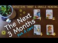 The Next 3 Months ✴️ Pick A Card | In-Depth Tarot Reading [The Rambling Series 😅] *✭˚･