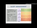 Healthy lifestyle - 3 sleep management स्वस्थ जीवन शैली -3