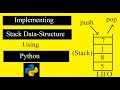 Implementing Stack Data Structure using Python Programming | Python \u0026 Data Structure tutorial