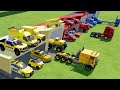TRANSPORTING CARS, AMBULANCE, POLICE CARS, FIRE TRUCK, MONSTER TRUCK OF COLORS! WITH TRUCKS! - FS 22