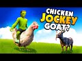 The CHICKEN Jockey Goat Is the RAREST Goat! - Goat Simulator 3