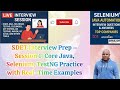 SDET Interview Preparation Series – Session 1 | Java + Selenium + TestNG Concepts \u0026 Practice