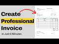 How to Create PROFESSIONAL Invoice in Excel | FREE TEMPLATE