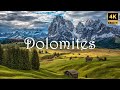 Dolomites Mountain Italy 4k Scenic Relaxation Film Virtual Tour drone। Dolomites Relaxation Film