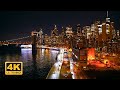 New York Sounds of Manhattan at Night 🌃 Calming Cityscape of NYC 4K