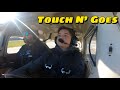 Full Length Touch and Goes Flight in a Cessna 172