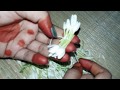 How to string madurai pichi flower | Easy method to string flower garland