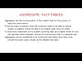 1 19 AGGREGATE  FACT TABLES