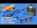 Tutorial for RC Airplane Modeling Beginners. Basic Flight Training. Basic Settings