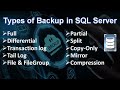 Types of Backup in SQL Server || Ms SQL