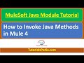 MuleSoft Java Module Tutorial | Invoke Java Method in MuleSoft | Mule 4 | Invoke, Invoke Static Demo