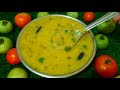 3 Dal Green Tomato Dal – The Tastiest Andhra Style Pappu Ever! | Green tomatoes dal recipe 