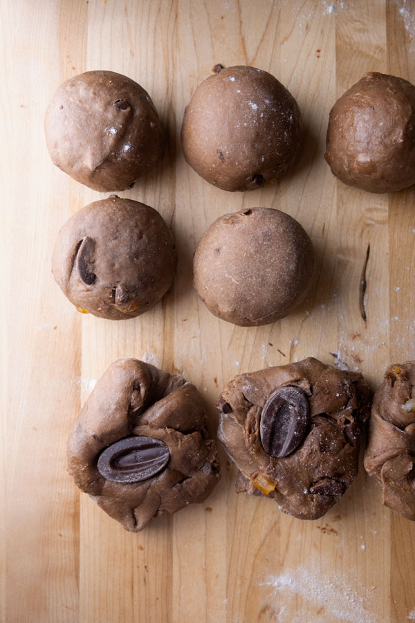 Chocolate Orange Hot Cross Buns