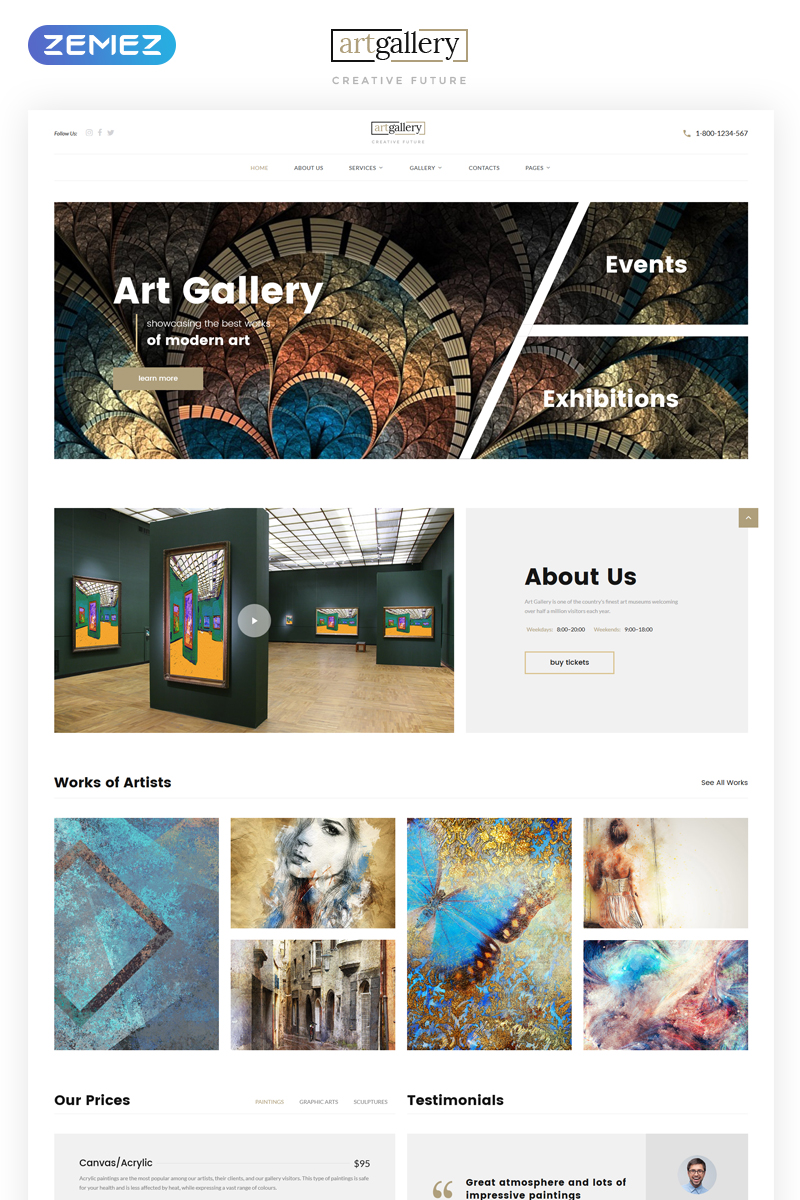 Artist Portfolio Templates Archives Zemez Html