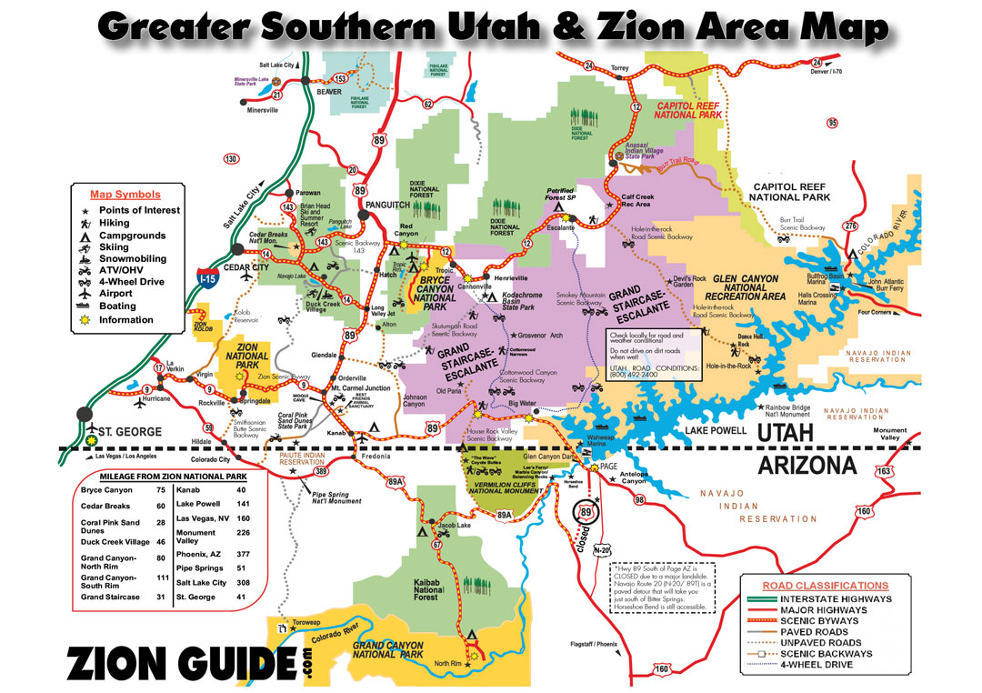 In addition to adapting to our new normal in the wake of the public health crisis, many people are also getting back into the swing of ordinary life to. Southern Utah Zion Area Map Utah State National Parks Guide